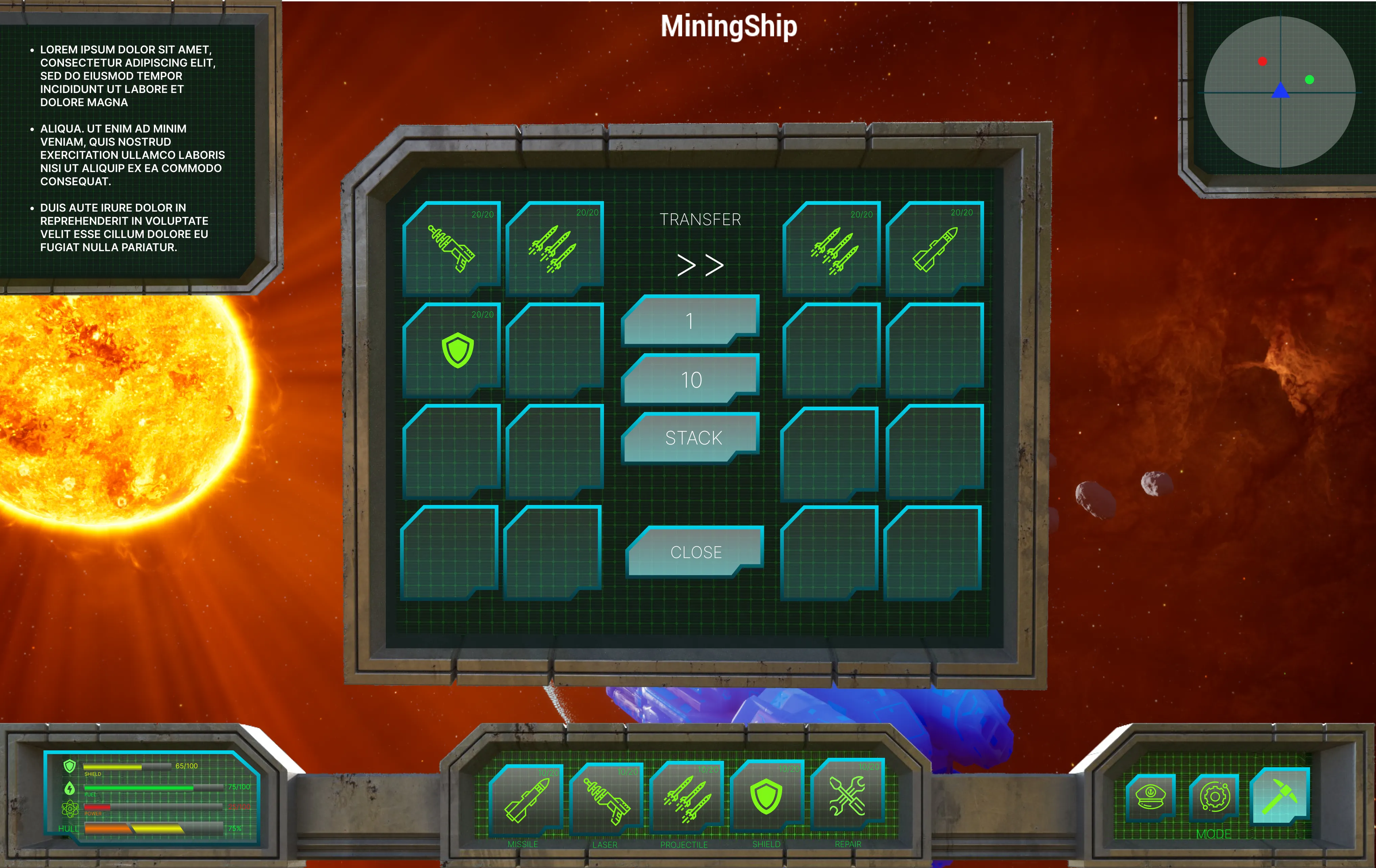Early UI Mock-up